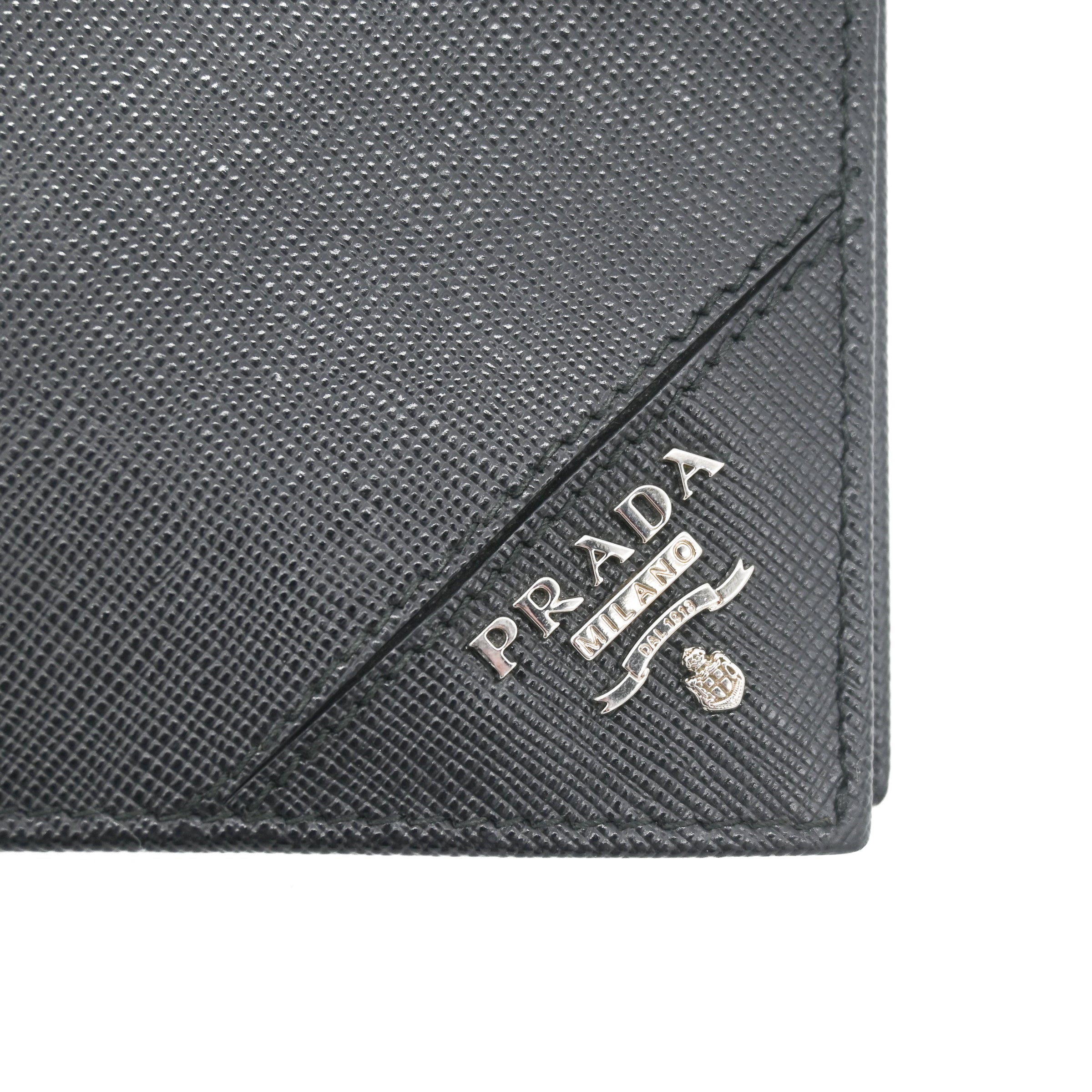 Prada Black Saffiano Leather Long Wallet