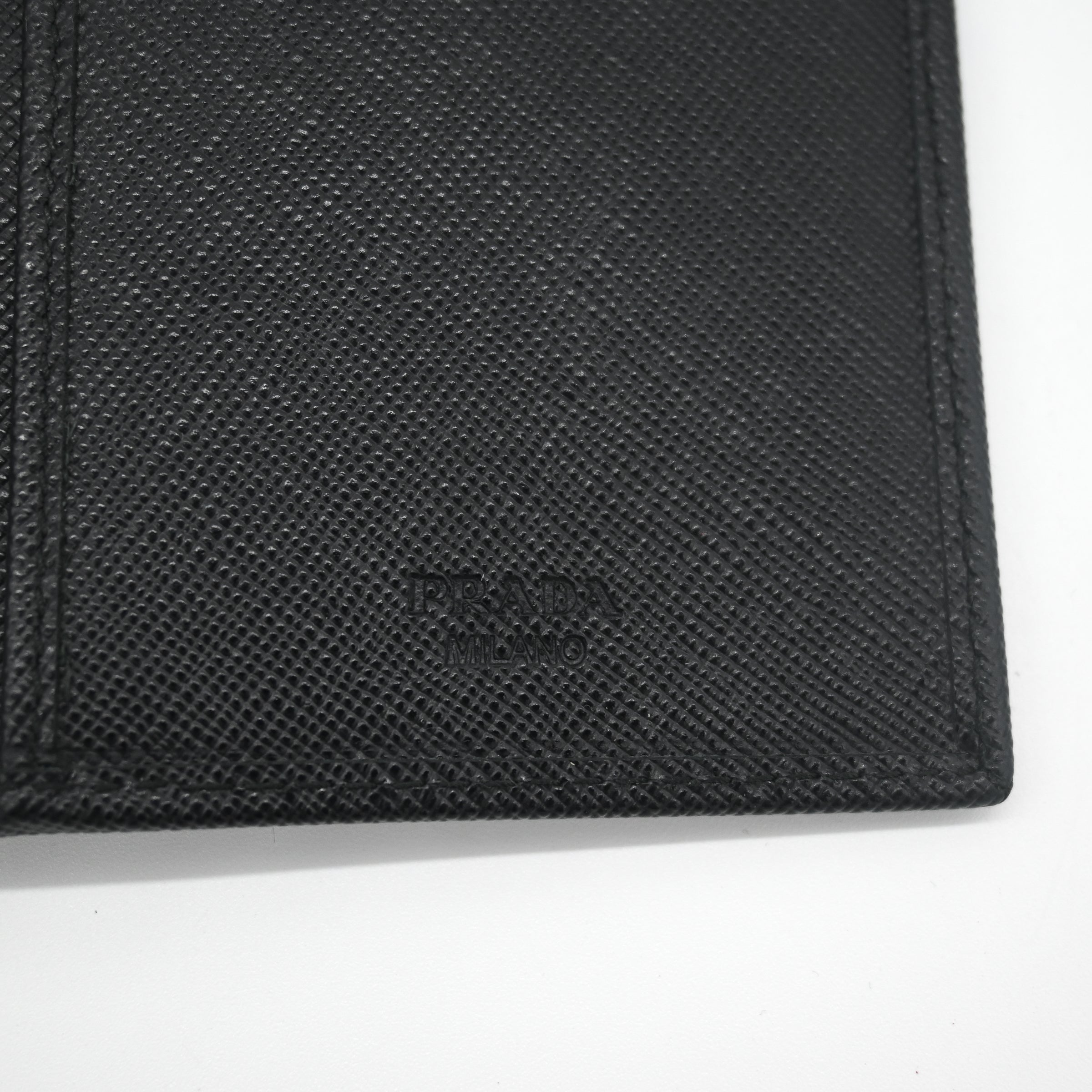 Prada Black Saffiano Leather Long Wallet