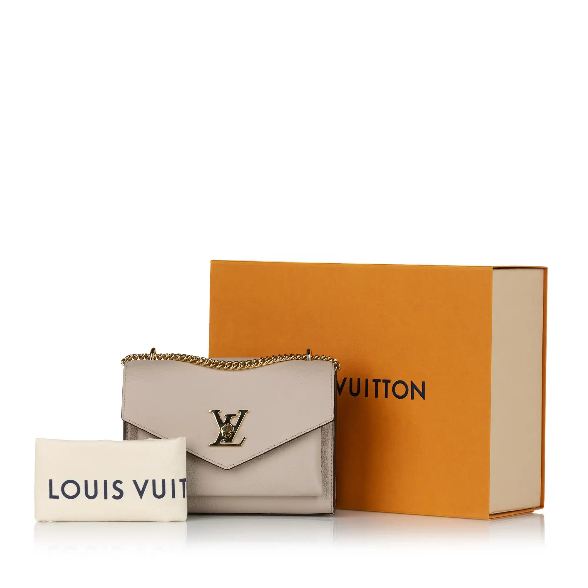 Louis Vuitton MyLockMe Chain Bag Cream/Black Calf