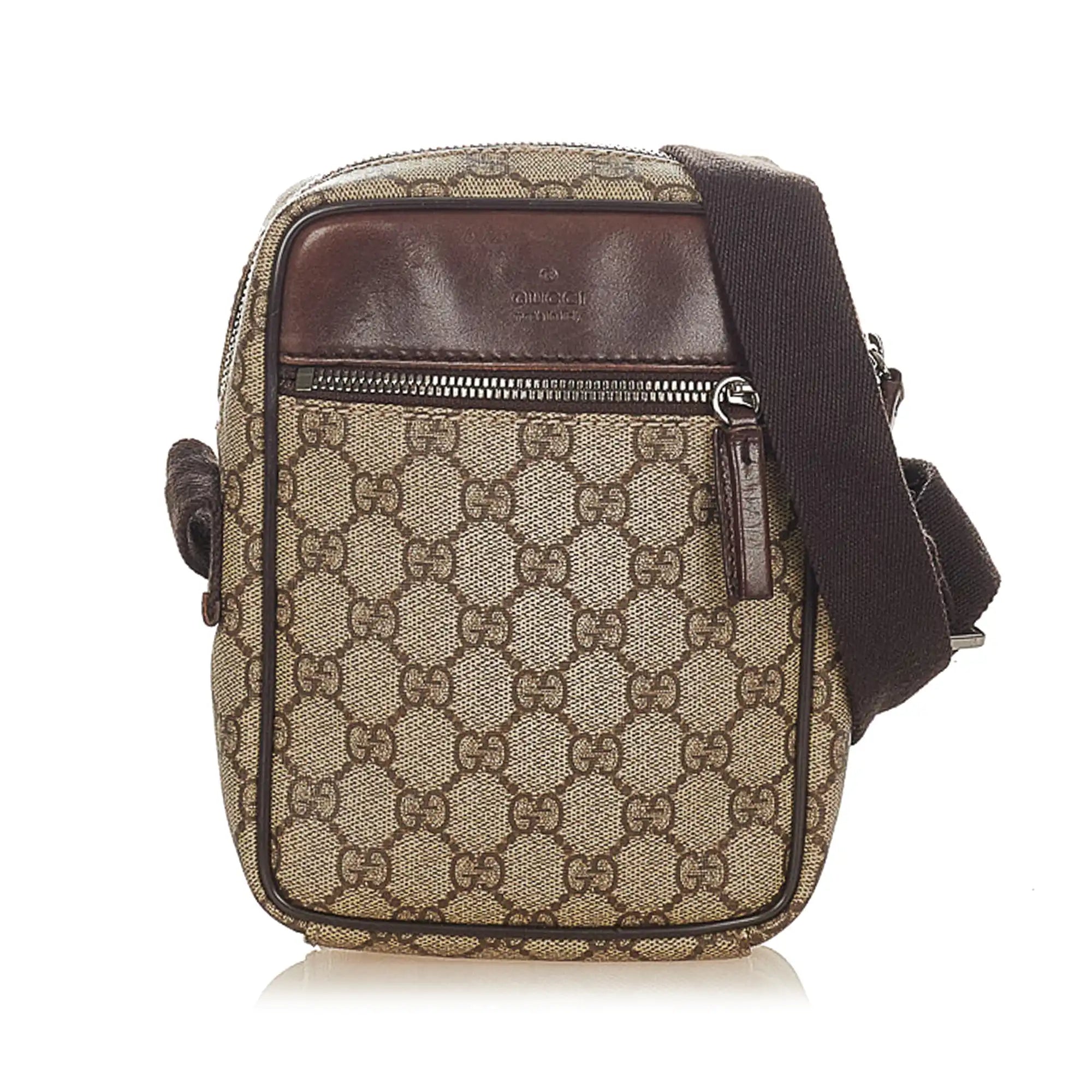 GUCCI Gucci GG Supreme Mini Messenger Crossbody Bag - Vault 55