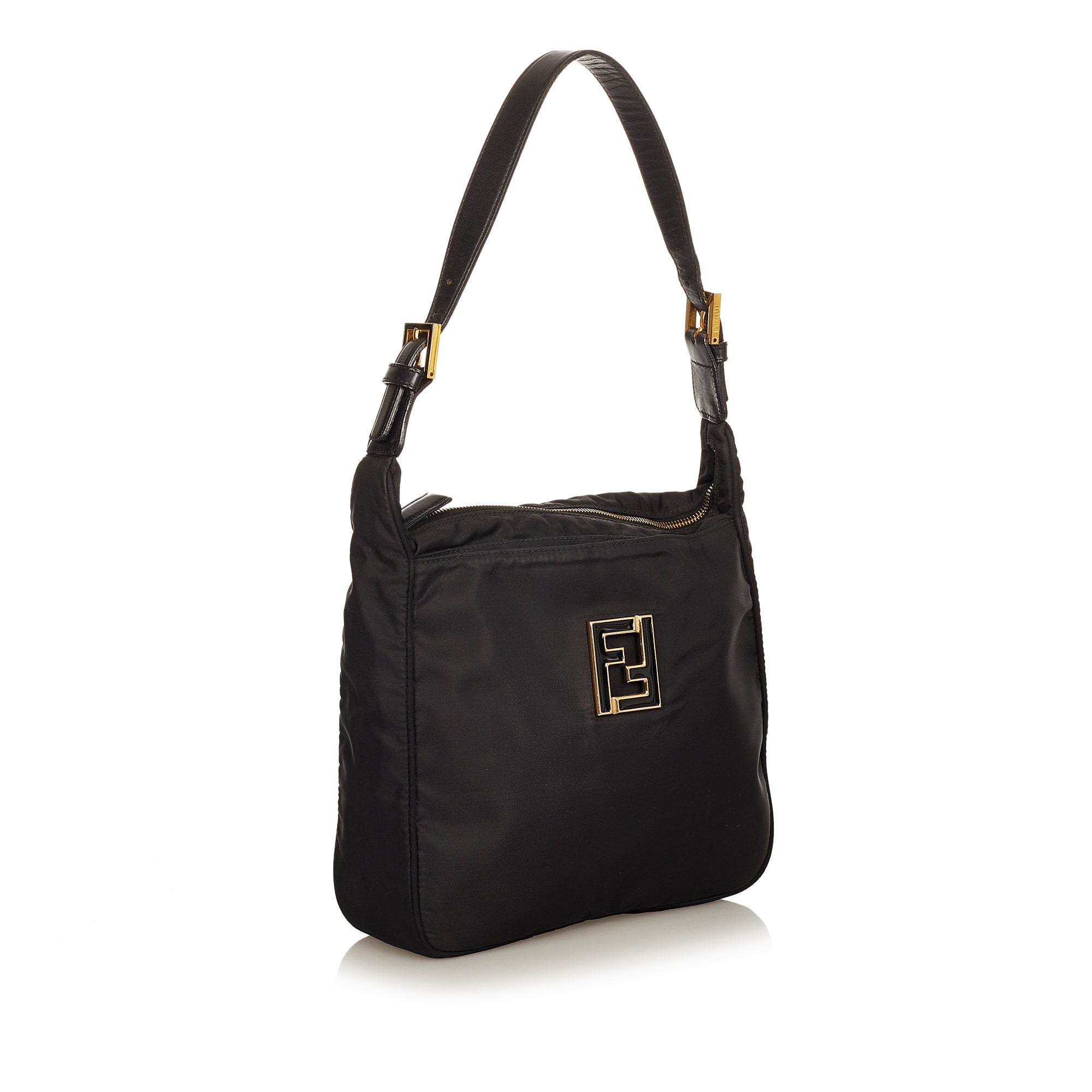 FENDI Fendi Nylon Shoulder Bag Black - Vault 55