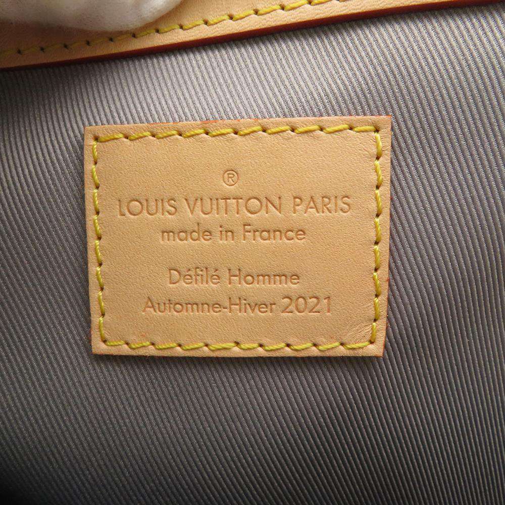LOUIS VUITTON Monogram Mirror Keepall Bandouliere 50 Silver 975005