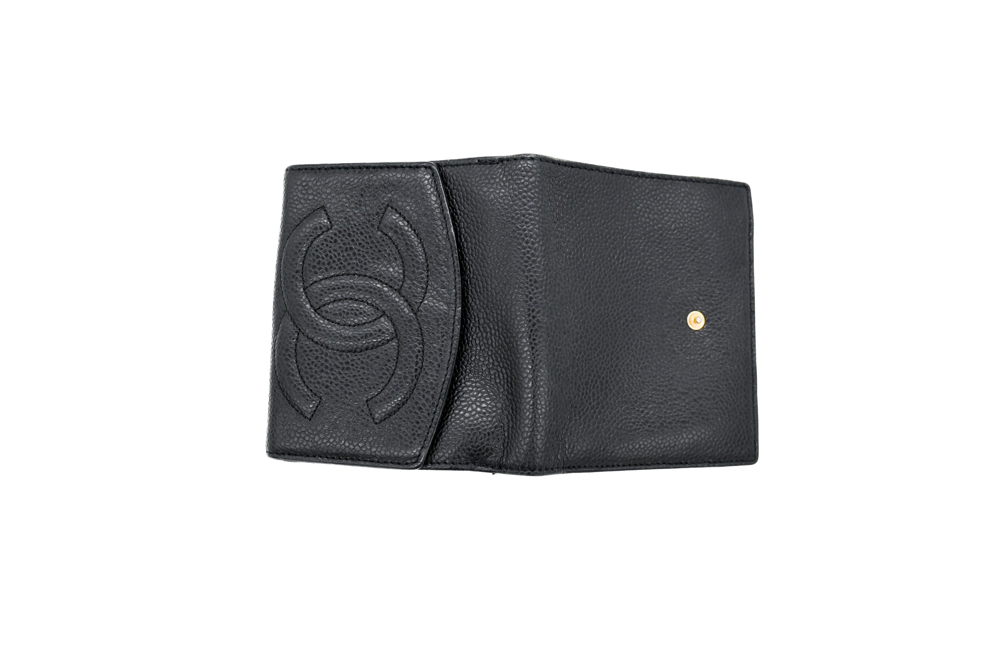 Chanel 'Big CC' Caviar Bifold Wallet – Vault 55