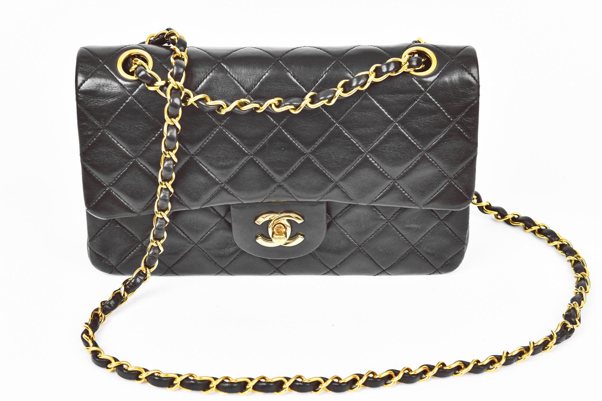 Chanel Black Quilted Lambskin Vintage Classic Single Full Flap Crossbo –  Vault 55