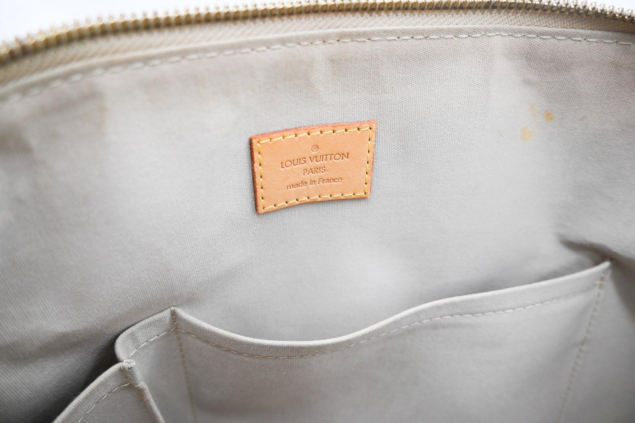 Louis+Vuitton+Alma+Tote+GM+Silver+Patent+Leather+Monogram+Miroir for sale  online