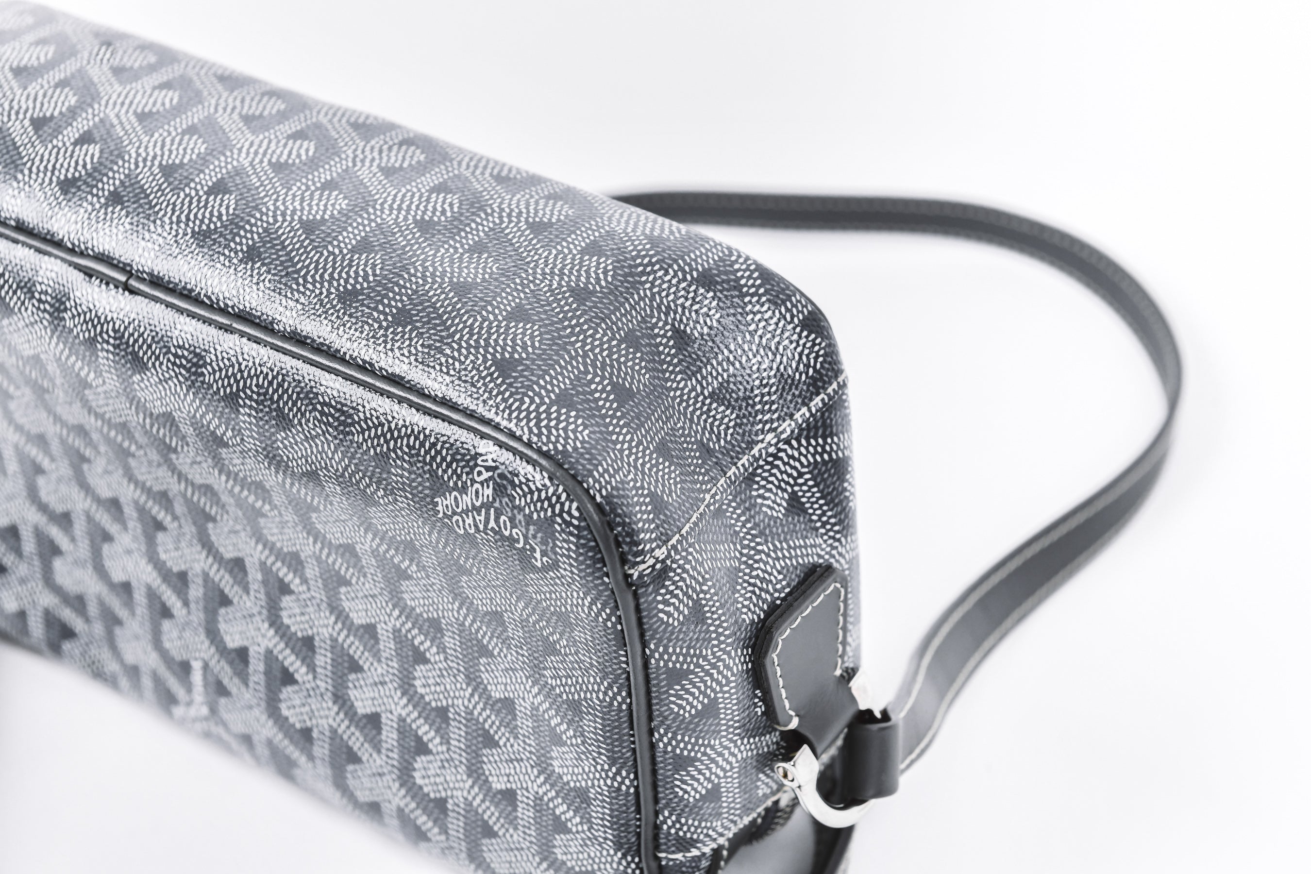 Goyard Cap-Vert PM Bag Gray in Coated Canvas/Calfskin Leather with  Silver-tone - US