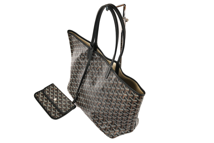 Goyard Saint Louis Tote Precious Metals Coated Canvas PM Silver