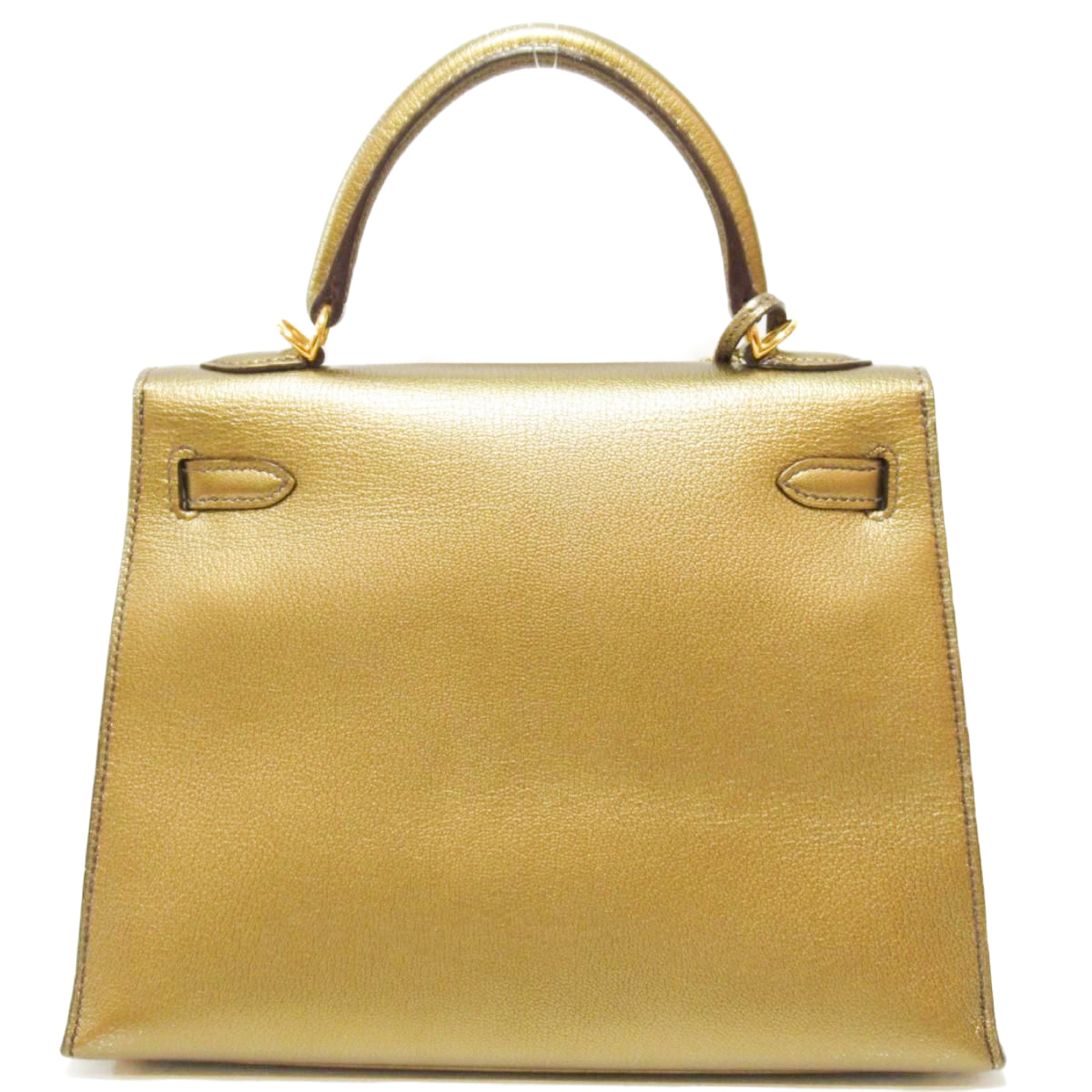 Hermes Kelly Metallic Gold Bag