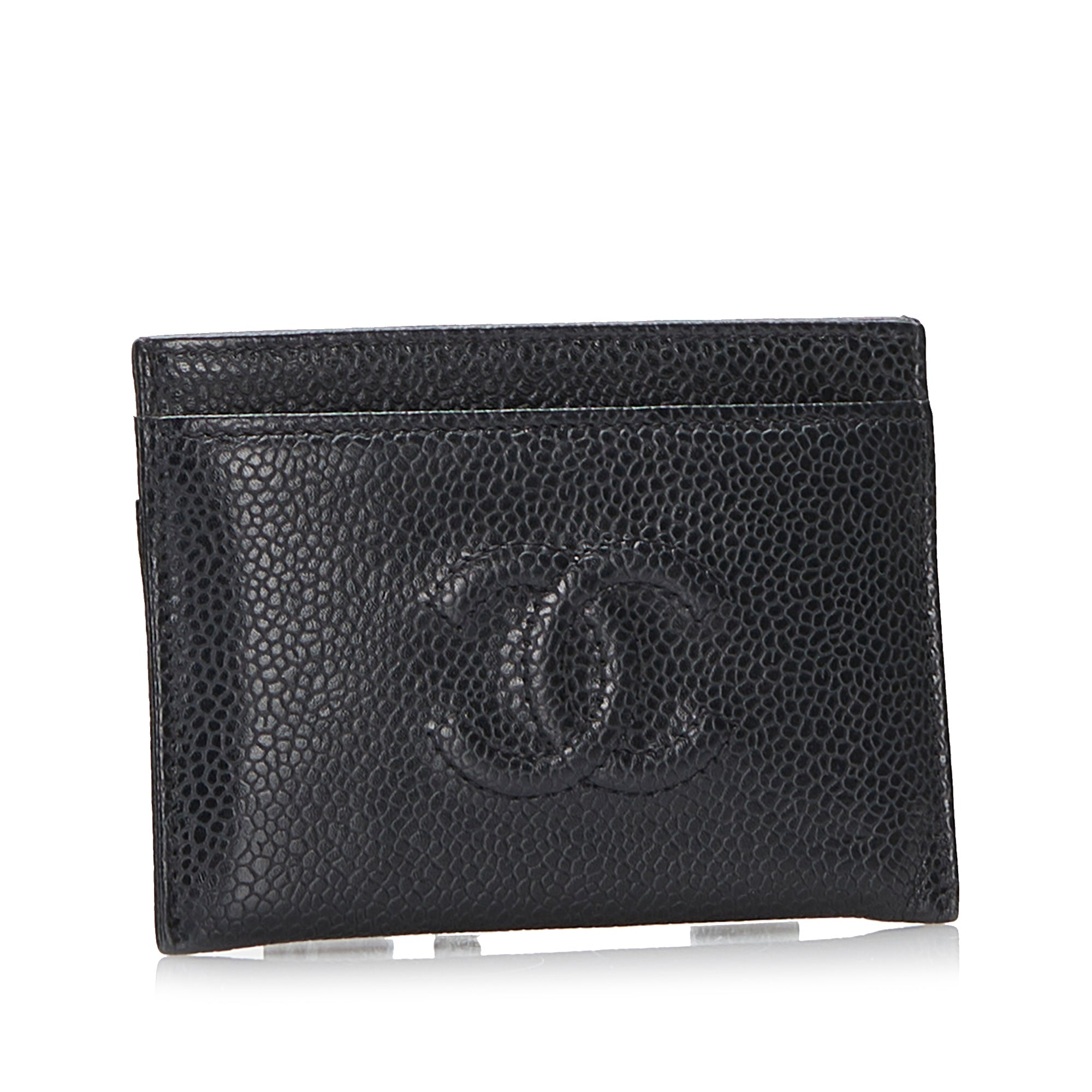 Chanel CC Caviar Card Holder Red – Vault 55