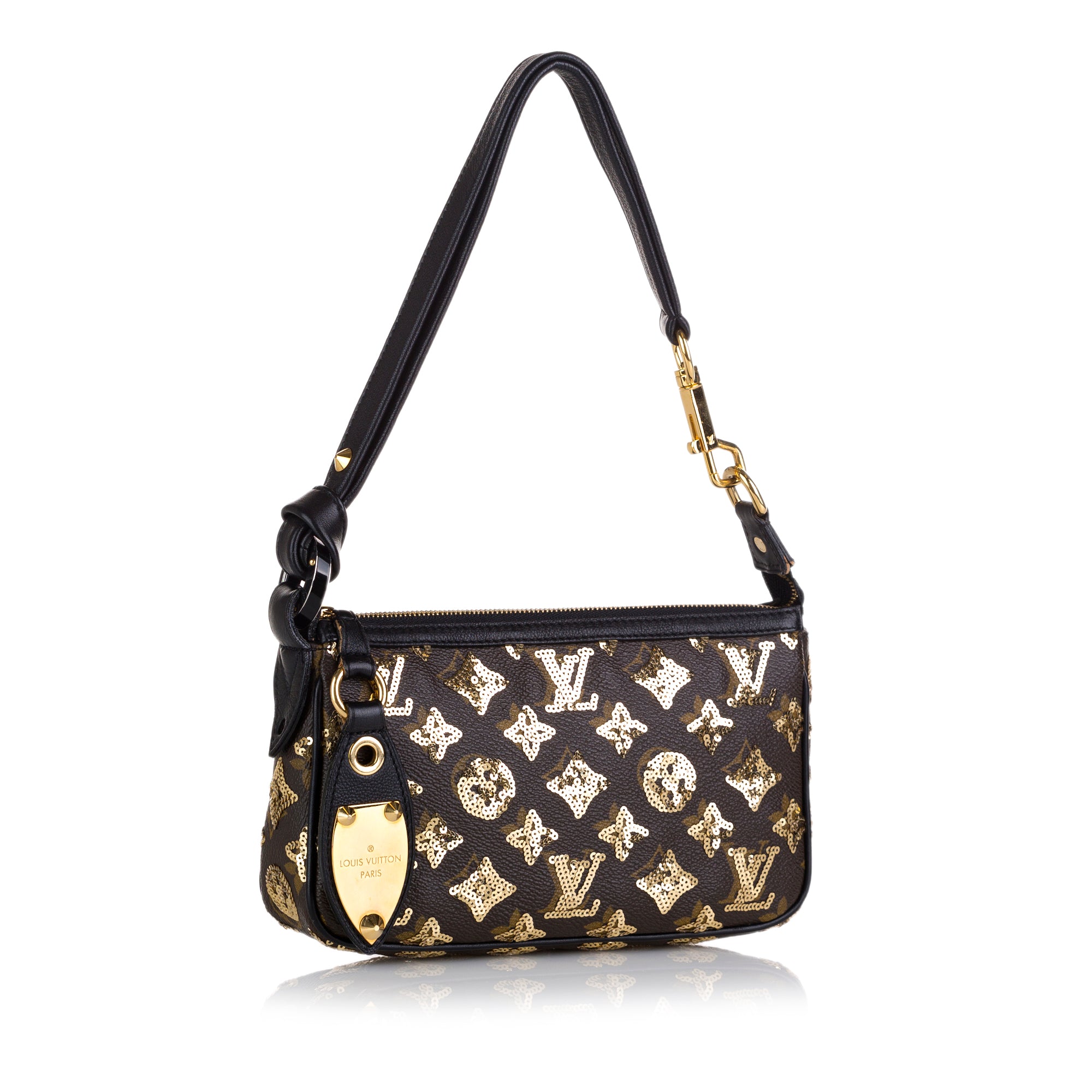 Louis Vuitton Limited Edition Gold Sequined Monogram Canvas