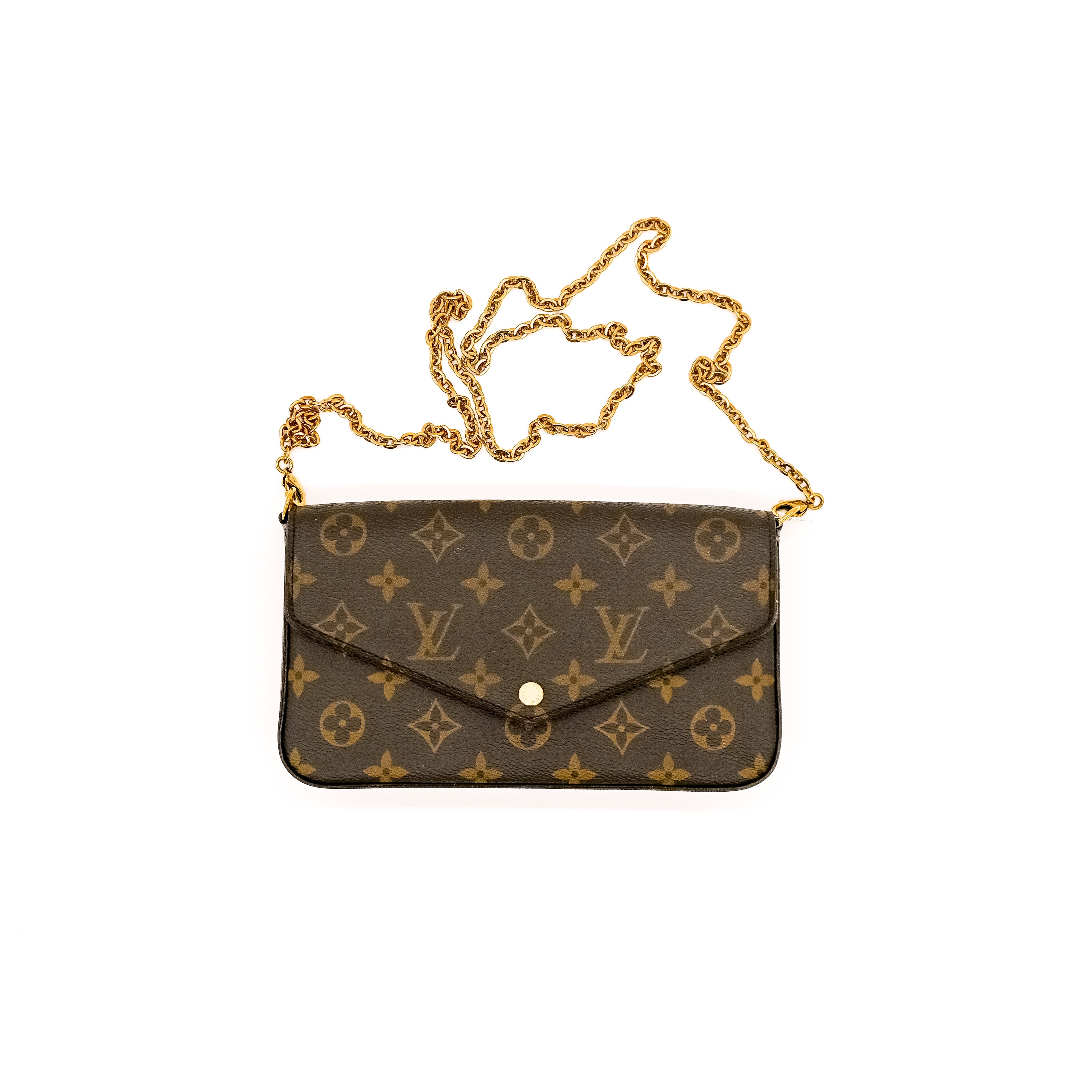 Louis Vuitton Felicie Pochette Monogram LV M61276, Luxury, Bags & Wallets  on Carousell