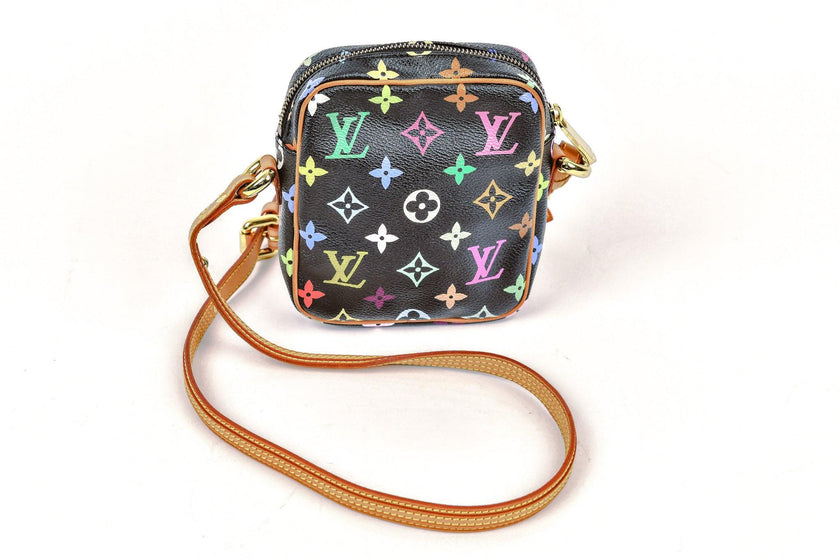 Louis Vuitton x Murakami Multicolor Monogram Rift Crossbody Bag Black –  Vault 55