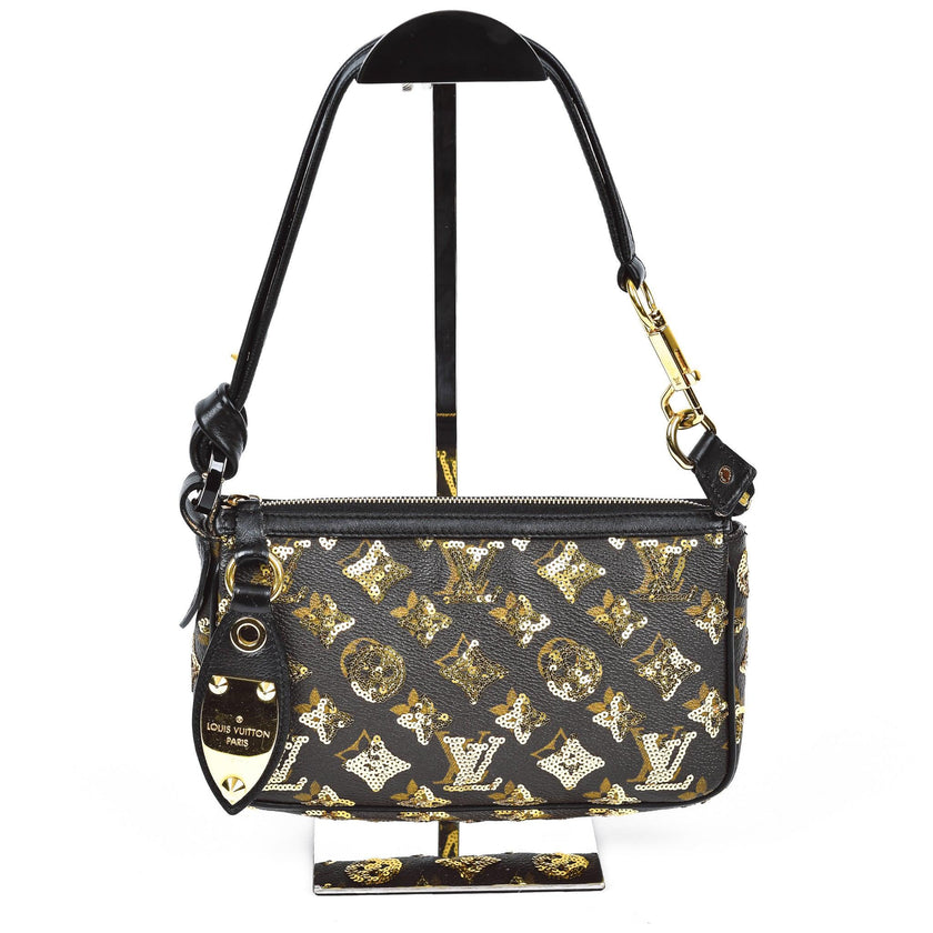 Louis Vuitton Sequin and Monogram Embossed Handbag